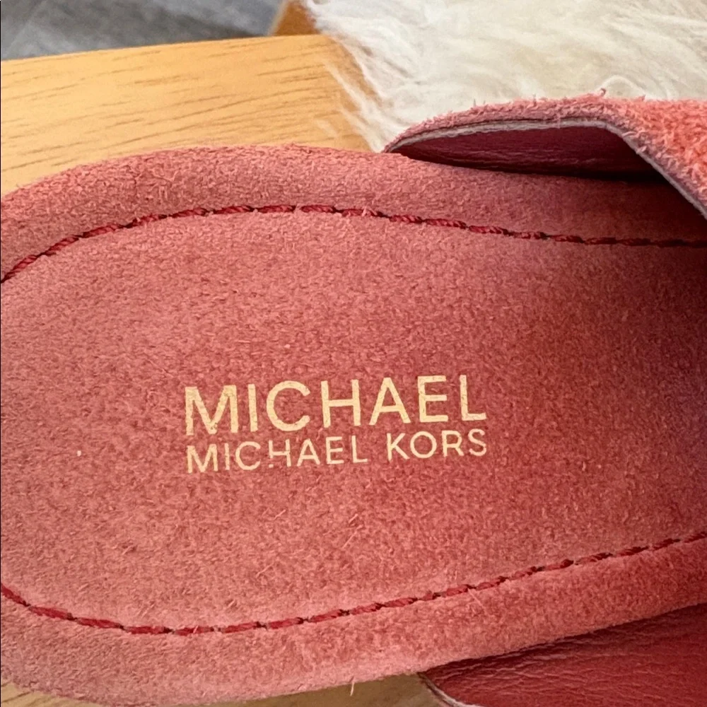 Michael Kors Westley mule platform suede sandals 8.5